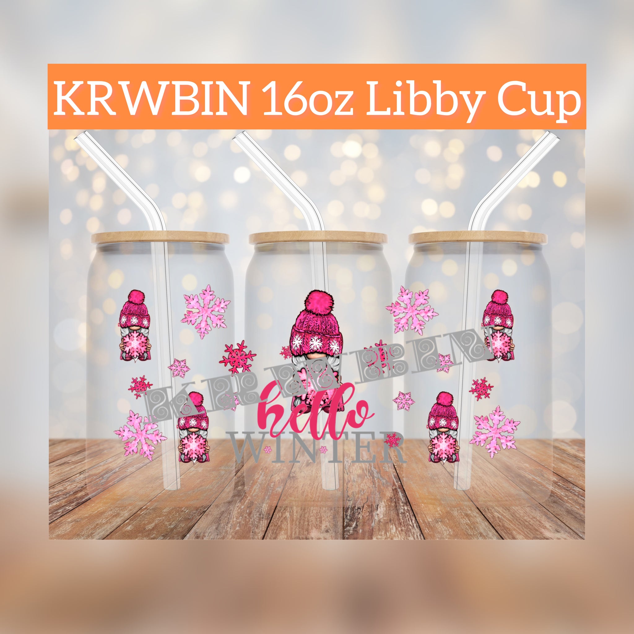 KRWBIN Beauty Libby Glass (Option w/ Makeup Accessories)