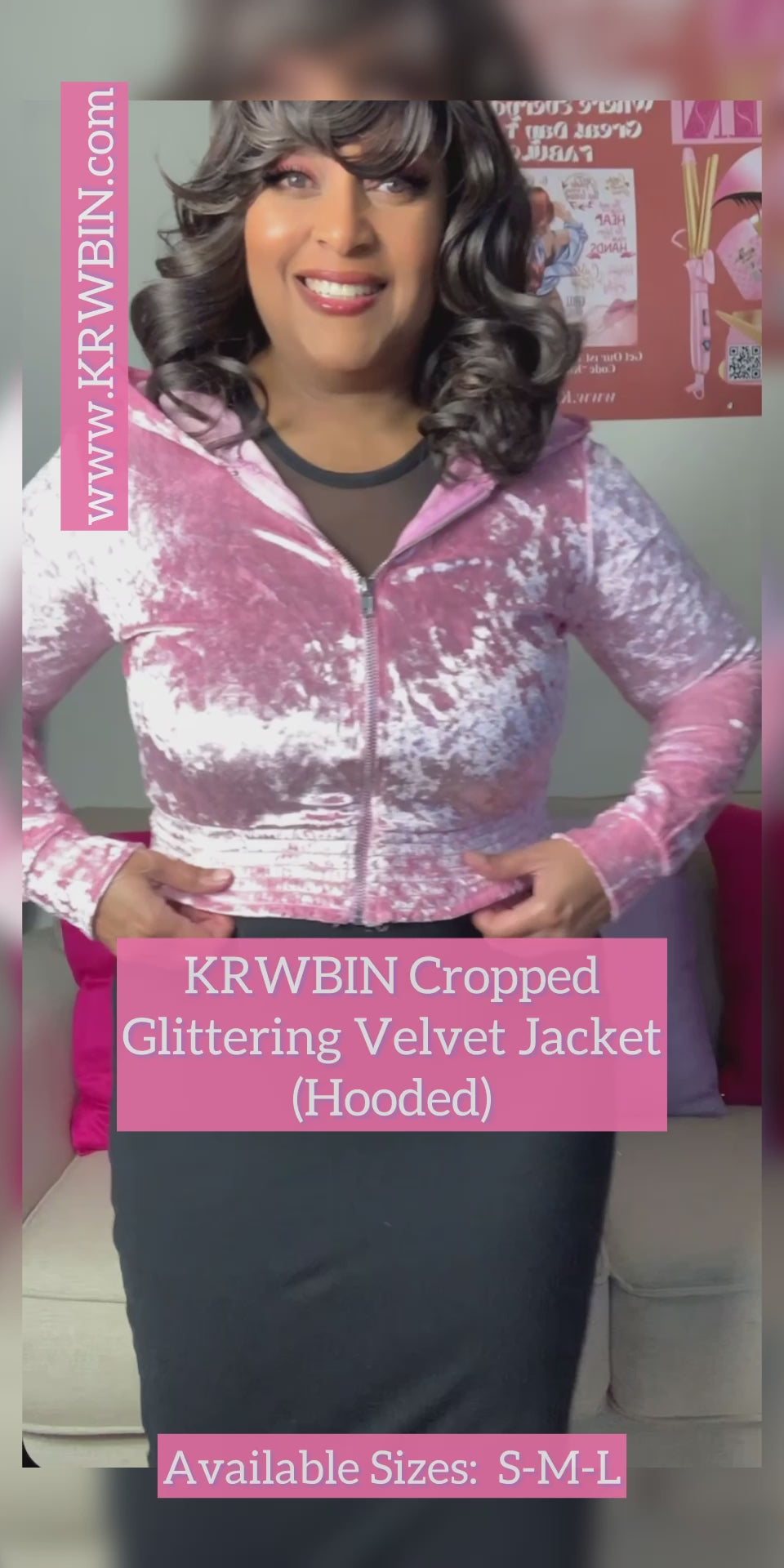 Cropped Glittering Velvet JACKET