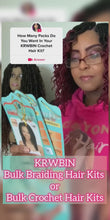 Load and play video in Gallery viewer, KRWBIN GIFT BULKSET #5 CROCHET Hair / BRAID Hair (Extensions)
