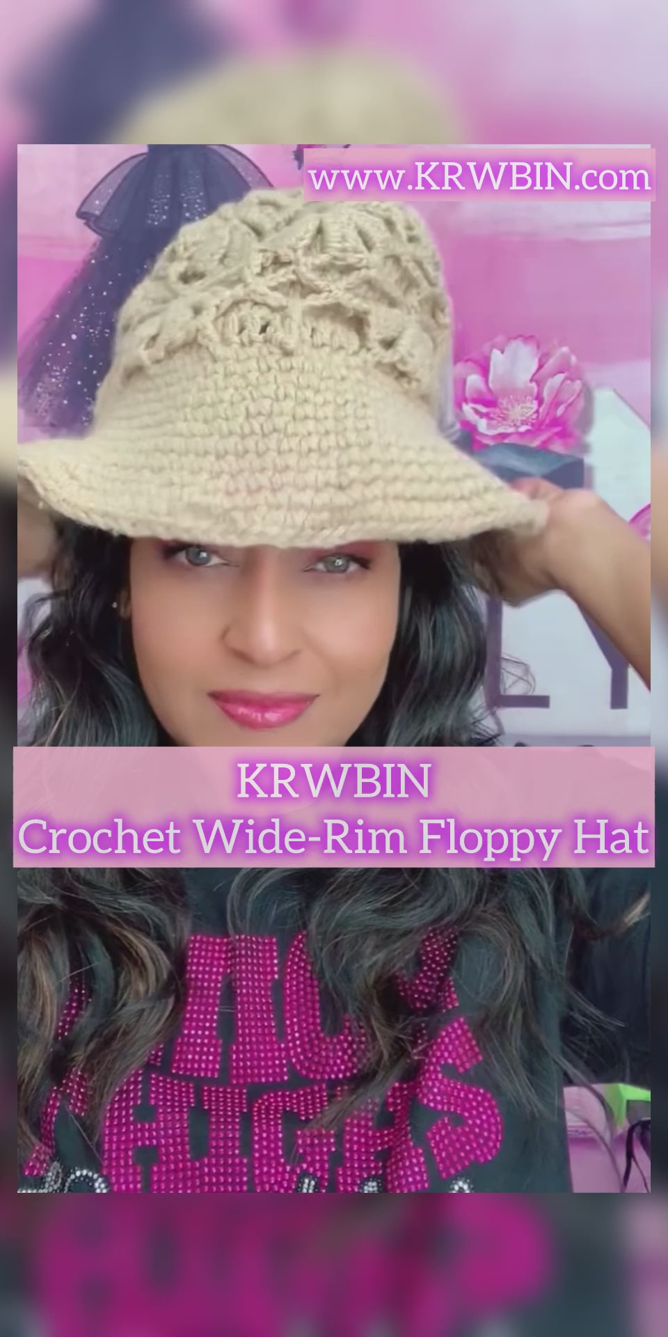 Crochet Wide-Rim Floppy Hat