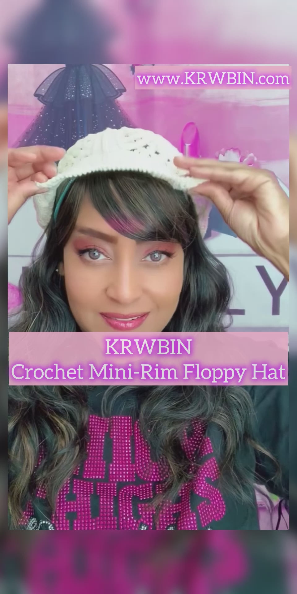 Crochet Mini-Rim Floppy Hat (Unisex)